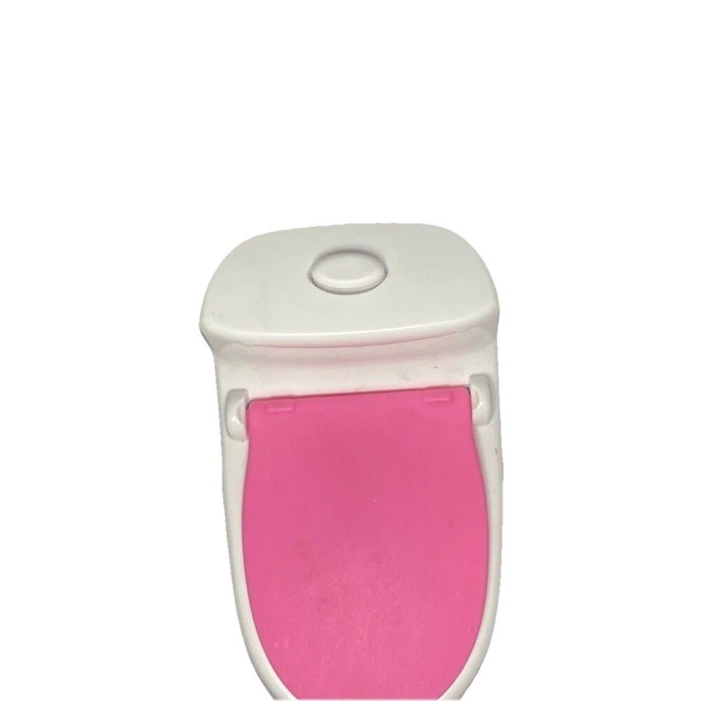 2018 Barbie Doll Dream House Replacement Part Toilet With Flushing Sound Works